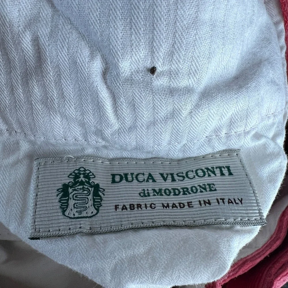 J Crew Kenmare Pants Mens 32 Corduroy Red Preppy Italian Duca‎ Visconti